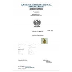 Złoty naszyjnik Tańczące diamenty 0,35ct Pr.750 W:7,70gr Dł:50cm