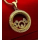 Złoty naszyjnik Tańczące diamenty 0,35ct Pr.750 W:7,70gr Dł:50cm