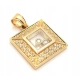Złota zawieszka wisiorek Tańczące Diamenty 0,24ct Pr.750 W:4,10gr