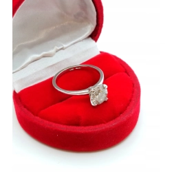 Złoty pierścionek z dużym Brylantem 1,60ct Pr.585 W:2,43gr Roz.13