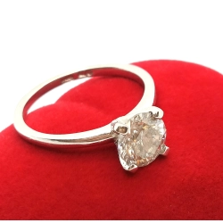 Złoty pierścionek z dużym Brylantem 1,60ct Pr.585 W:2,43gr Roz.13