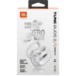 Słuchawki dokanałowe JBL Tune Buds 2 ANC Wodoodporne Biały