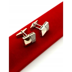 Złote spinki do mankietów z Diamentami 0,56ct Pr.750 W:14,38gr