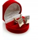 Złote spinki do mankietów z Diamentami 0,56ct Pr.750 W:14,38gr