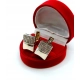 Złote spinki do mankietów z Diamentami 0,56ct Pr.750 W:14,38gr