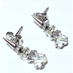 Złote kolczyki TOUS z diamencikami kolekcja ICE 2,13g