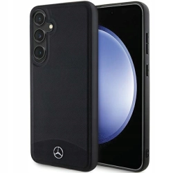 Plecki Mercedes do Samsung Galaxy S24 Leather Textured & Plain czarny