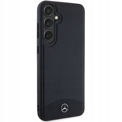 Plecki Mercedes do Samsung Galaxy S24 Leather Textured & Plain czarny