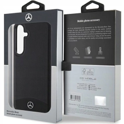 Plecki Mercedes do Samsung Galaxy S24 Leather Textured & Plain czarny