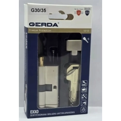 GERDA WKŁADKA DO ZAMKA G30/35 NIKIEL Z GAŁKĄ