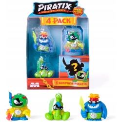 MagicBox - Piratix seria 2 - Shark Treasure - 4-PACK - zestaw 4 figurek