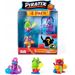 MagicBox - Piratix seria 2 - Shark Treasure - 4-PACK - zestaw 4 figurek