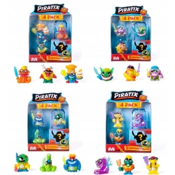 MagicBox - Piratix seria 2 - Shark Treasure - 4-PACK - zestaw 4 figurek