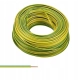 Przewód kabel drut DY 4 mm ż-o żółto-zielony CU 100m