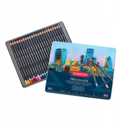 Kredki Derwent Procolour 24 szt. OPIS- BRAK 1 KREDKI SZAREJ!!
