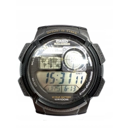 SPORTOWY MĘSKI ZEGAREK CASIO - CZARNY Stan BARDZO DOBRY