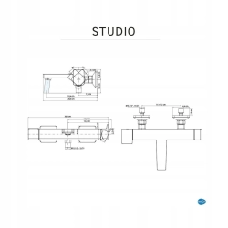 Bateria wannowa chrom Studio Sensea okazja