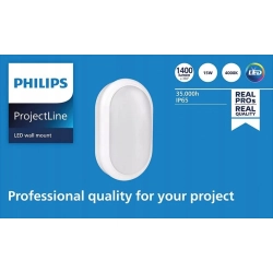 Kinkiet ogrodowy Philips biały zintegrowane źródło LED 15 W