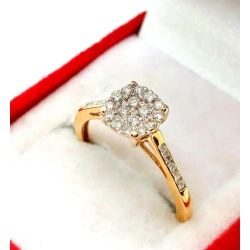 Złoty pierścionek z Diamentami 0,30ct Pr.585 w:1,98gr roz.14 InterSKLEP