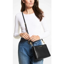 Michael Kors Trisha potrójna skórzana torba NA RAMIE ROZM M NÓWKA
