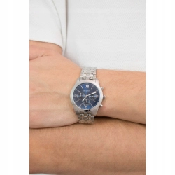 Bulova Classic Chronograph blue dial zegarek męski 96A174 NOWY FOLIA