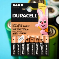 Bateria alkaliczna Duracell AAA (R3) 8 szt.
