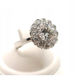 Platynowy pierścionek z Diamentami 3,31ct Roz.12,5 InterSKLEP
