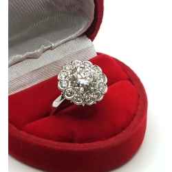 Platynowy pierścionek z Diamentami 3,31ct Roz.12,5 InterSKLEP