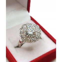 Platynowy pierścionek z Diamentami 3,31ct Roz.12,5 InterSKLEP
