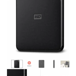 Dysk zewnętrzny HDD WD Elements SE 4TB Czarny (WDBJRT0040BBK-WESN)