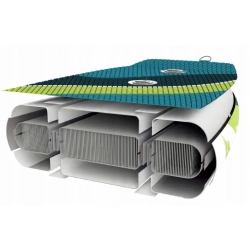 DESKA SUP F2 DWUKOMOROWA POMPOWANA STAND UP PADDLE AKCESORIA ZESTAW 305cm