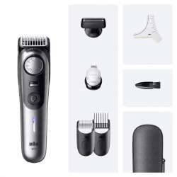 Braun Series 9 BT9520 Trymer do zarostu, +7 przyborów barbera, 50 ustawień