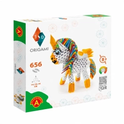 Papier do Origami 3D Jednorożec zestaw kreatywny