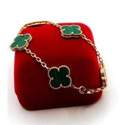 Złota bransoletka Van Cleef Vintage Alhambra & Arpels 18K , 18,5 cm