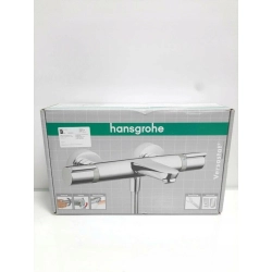 Bateria wannowo-prysznicowa Z termostatem ścienna Hansgrohe l srebrny