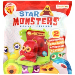 FIGURKI Star Monsters 2 Minikapsuły i 2 Gwiezdne Potwory 2 naklejki SERIA 1