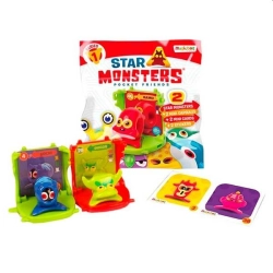 FIGURKI Star Monsters 2 Minikapsuły i 2 Gwiezdne Potwory 2 naklejki SERIA 1
