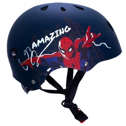 Kask Dziecięcy sportowy okrągły na Rower Rolki Regulowany 52-56cm SPIDERMAN