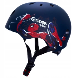 Kask Dziecięcy sportowy okrągły na Rower Rolki Regulowany 52-56cm SPIDERMAN