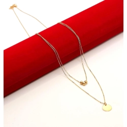Złoty łańcuszek Podwójny NOWY PR.585 W:1,65gr Dł.40-43cm InterSKLEP