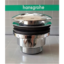 Korek z przelewem automatyczny okrągły Hansgrohe CHROM