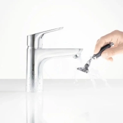 Bateria umywalkowa stojąca Hansgrohe Focus srebrny