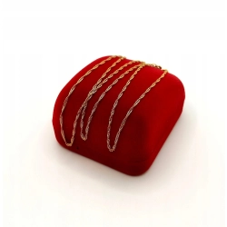 Złoty łańcuszek Singapur Pr.585 W:1,27gr Dł:45,5cm InterSKLEP