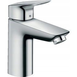 Bateria umywalkowa stojąca Hansgrohe Logis srebrny 100