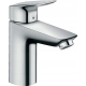 Bateria umywalkowa stojąca Hansgrohe Logis srebrny 100