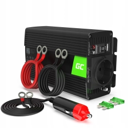 Przetwornica samochodowa Green Cell inwerter napięcia 12V 500W 1000W USB
