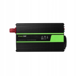 Przetwornica samochodowa Green Cell inwerter napięcia 12V 500W 1000W USB