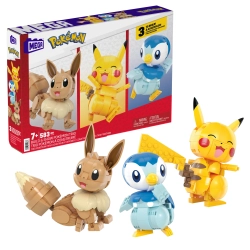 Klocki plastikowe MEGA Pokemon Trio Pokemonów HNT94