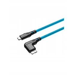 Mathorn MTC-531 5m 10Gbps USB C - MicroB 90° Blue