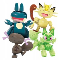 MEGA BLOKS CONSTRUX DIABELSKI MŁYN ZESTAW KLOCKÓW + 4 FIGURKI POKEMONÓW